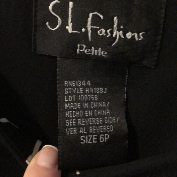 S.L. Fashions Floral Petite Dress Size 6P - Picture 2 of 6